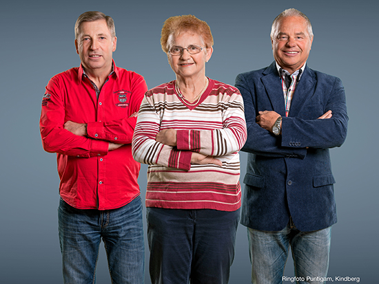 Sparvereinsteam: Franz Rothwangl, Elvira Seitinger, Günther Zierer